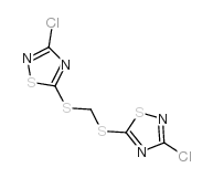 Bis(3-chloro-1,2,4-thiadiazol-5-ylthio)methane structure, CAS 76838-02-3