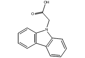 Carbazol-9-yl-aceticacid structure, CAS 524-80-1