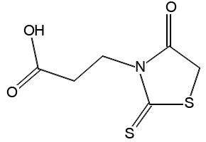 N-Carboxyethylrhodanine structure, CAS 7025-19-6