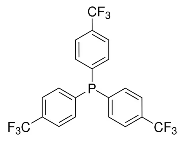 tris(4-Trifluoromethylphenyl)phosphine structure, CAS 13406-29-6
