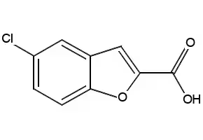 5-Chlorobenzofuran-2-carboxylicacid structure, CAS 10242-10-1