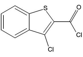 3-Chlorobenzothiophene-2-carbonylchloride structure, CAS 21815-91-8