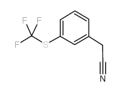 3-(Trifluoromethylthio)phenylacetonitrile structure, CAS 82174-09-2