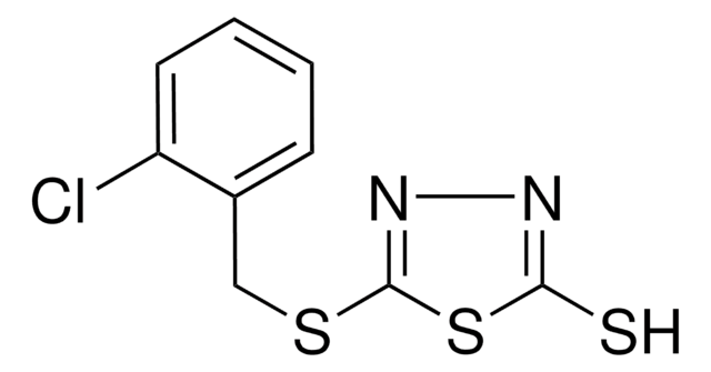 5-(2-Chlorobenzylthio)-2-mercapto-1,3,4-thiadiazole structure, CAS 345991-75-5
