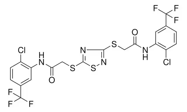 3-Chloro-5-(2-chlorobenzylsulfonyl)-1,2,4-thiadiazole structure, CAS 444791-20-2