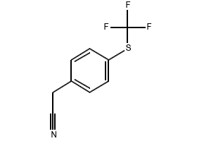 4-(Trifluoromethylthio)phenylacetonitrile structure, CAS 70124-90-2