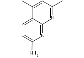 5,7-Dimethyl[1,8]naphthyridin-2-amine structure, CAS 39565-07-6