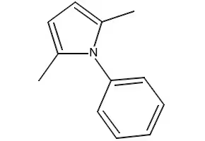 2,5-Dimethyl-1-phenylpyrrole structure, CAS 83-24-9