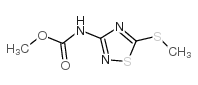 Methyl5-methylthio-1,2,4-thiadiazol-3-ylcarbamate structure, CAS 101848-19-5