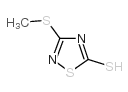 3-Methylmercapto-5-mercapto-1,2,4-thiadiazole structure, CAS 20069-40-3