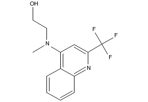 2-{Methyl[2-(trifluoromethyl)quinolin-4-yl]amino}ethan-1-ol structure, CAS 519056-52-1