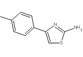 4-p-Tolylthiazol-2-ylamine structure, CAS 2103-91-5