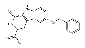 DL-N-Acetyl-2-amino-3-(5-benzyloxyindolyl)propionicacid structure, CAS 55443-80-6