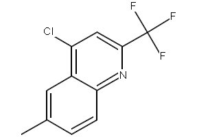 4-Chloro-6-(trifluoromethoxy)-2-(trifluoromethyl)quinoline structure, CAS 503148-24-1