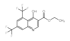 5,7-bis(Trifluoromethyl)-4-hydroxyquinoline-3-carboxylicacidethylester structure, CAS 93514-83-1
