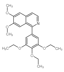 6,7-Dimethoxy-1-(3,4,5-triethoxyphenyl)isoquinoline structure, CAS 306935-80-8