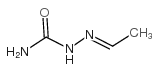 Acetaldehydesemicarbazone structure, CAS 591-86-6