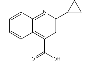 2-Cyclopropyl-quinoline-4-carboxylicacid structure, CAS 119778-64-2