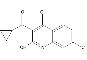 7-Chloro-3-(cyclopropyl-carbonyl)-4-hydroxy-2(1H)-quinolinone structure, CAS 151057-13-5
