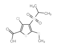 3-Chloro-4-(Isopropylsulfonyl)-5-(Methylthio)Thiophene-2-CarboxylicAcid structure, CAS 175202-23-0