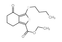 Ethyl3-(Butylthio)-4-Oxo-4,5,6,7-Terahydrobenzo[c]Thiophene-1-Carboxylate structure, CAS 172516-33-5
