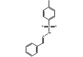 Benzaldehydetosylhydrazone structure, CAS 1666-17-7