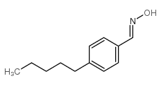 4-Pentylbenzaldehydeoxime structure, CAS 175136-45-5
