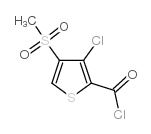 3-Choro-4-(Methylsufonyl)Thiophene-2-CarbonylChloride structure, CAS 175201-87-3