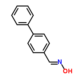 4-Biphenylaldehydeoxime structure, CAS 40143-27-9