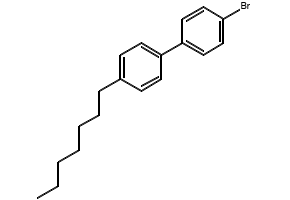 4-Bromo-4'-heptylbiphenyl structure, CAS 58573-93-6