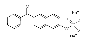 6-Benzoyl-2-naphthylphosphatesodiumsalt structure, CAS 74144-43-7
