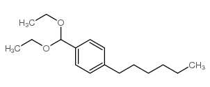 4-N-Hexyl-benzaldehydediethylacetal structure, CAS 89511-01-3