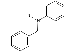1-Benzyl-1-phenylhydrazine structure, CAS 614-31-3