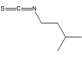 3-Methylbutylisothiocyanate structure, CAS 628-03-5