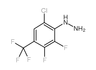 6-Chloro-2,3-difluoro-4-(trifluoromethyl)phenylhydrazine structure, CAS 120769-98-4