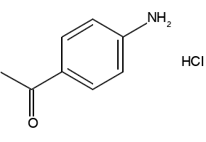 4'-Aminoacetophenonehydrochloride structure, CAS 41784-08-1