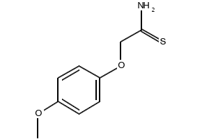 2-(4-Methoxyphenoxy)ethanethioamide structure, CAS 35370-92-4