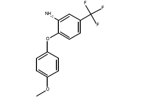 3-Amino-4-(4MethoxyphenoxyBenzotrifluoride structure, CAS 62966-74-9