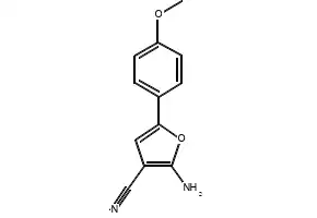 2-Amino-3-benzyl-5-(4-methoxyphenyl)pyrazine structure, CAS 40040-81-1