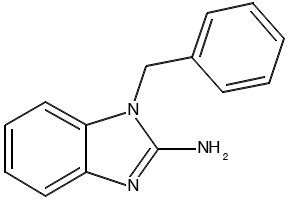 2-Amino-1-benzylbenzimidazole structure, CAS 43182-10-1