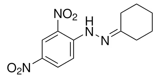 Cyclohexanone2,4-dinitrophenylhydrazone structure, CAS 1589-62-4