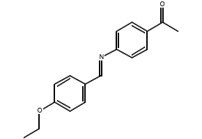 4-Ethoxybenzylidene-4-acetylaniline structure, CAS 17224-17-8