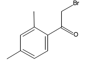 2-Bromo-1-(2,4-dimethylphenyl)ethan-1-one structure, CAS 26346-85-0