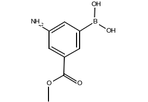 3-Amino-5-methoxycarbonyl)benzeneboronicacidhydrochloride structure, CAS 380430-56-8