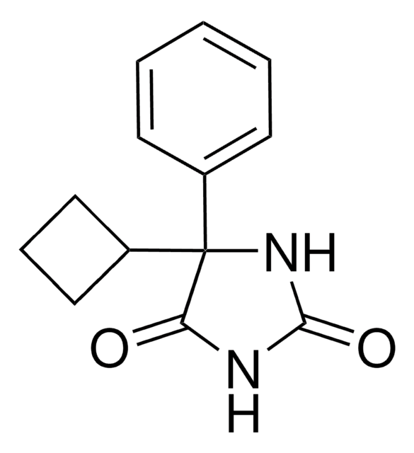 5-Cyclobutyl-5-phenylhydantoin structure, CAS 125650-44-4