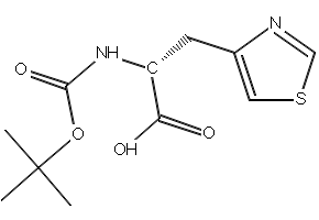Boc-D-4-thiazolylalanine structure, CAS 134107-69-0