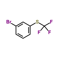 3-Bromophenyltrifluoromethylsulfide structure, CAS 2252-45-1