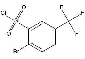 2-Bromo-5-(trifluoromethyl)benzenesulfonylchloride structure, CAS 176225-08-4