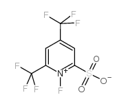 N-Fluoro-4,6-bis(trifluoromethyl)pyridinium-2-sulfonate structure, CAS 147541-03-5