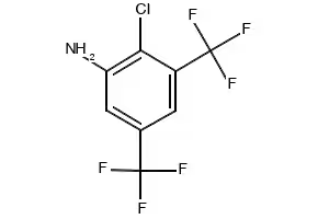2-Chloro-3,5-bis(trifluoromethyl)aniline structure, CAS 201593-90-0